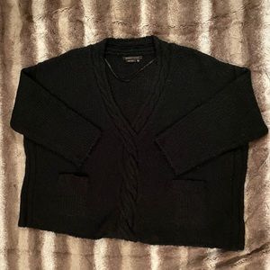 BCBG Max Azria Black Wool Blend Sweater